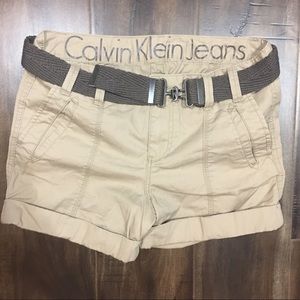 NWOT Calvin Klein Khaki Shorts